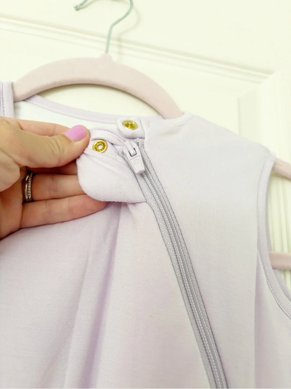 6-15m PurComfy LuxeDream super soft sleep sack in purple lavendar